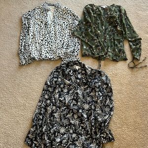 Two Women’s dress tops, by H&M, Express brands. Sz.M